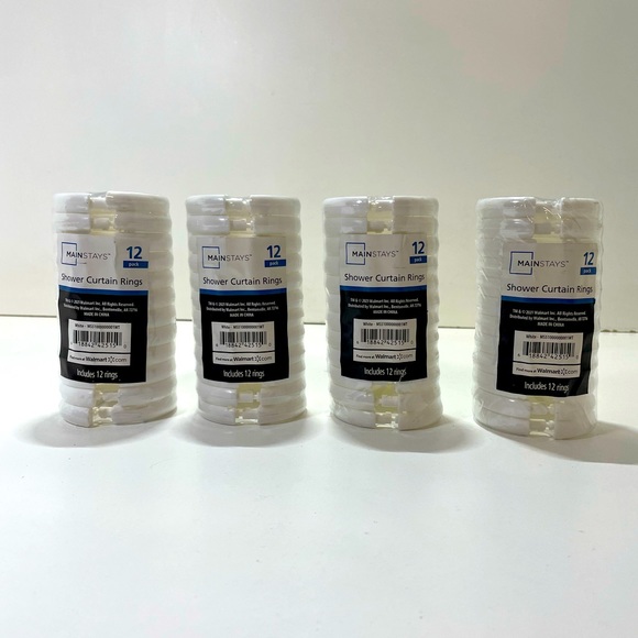 4- 12 Pack Shower Curtain Rings - Picture 1 of 1